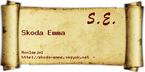 Skoda Emma névjegykártya