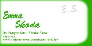 emma skoda business card